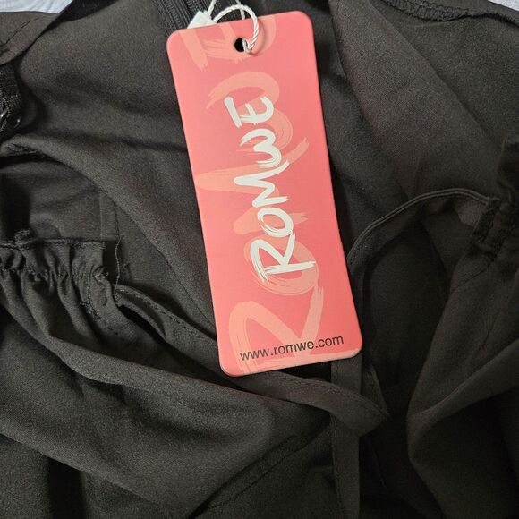 Romwe Dress Women's Lg Black Whimsygoth Fairy Off Shoulder Sheer Bell Sleeve NWT - Picture 4 of 14